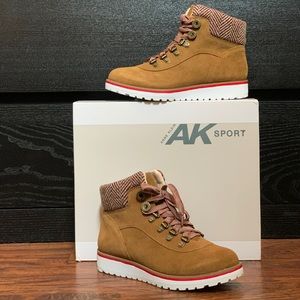 Anne Klein Sport Willpower Booties in Cognac